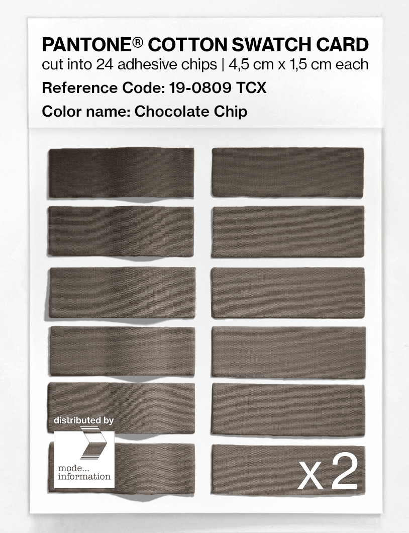 Artikelbild 6 des Artikels “PANTONE® COTTON SWATCH CARD 19-0809 TCX Chocolate Chip “