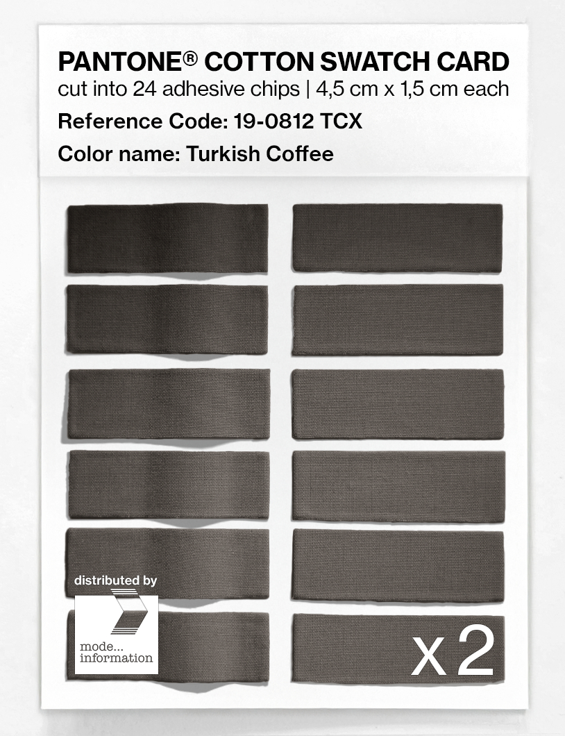 Artikelbild 6 des Artikels “PANTONE® COTTON SWATCH CARD 19-0812 TCX Turkish Coffee “