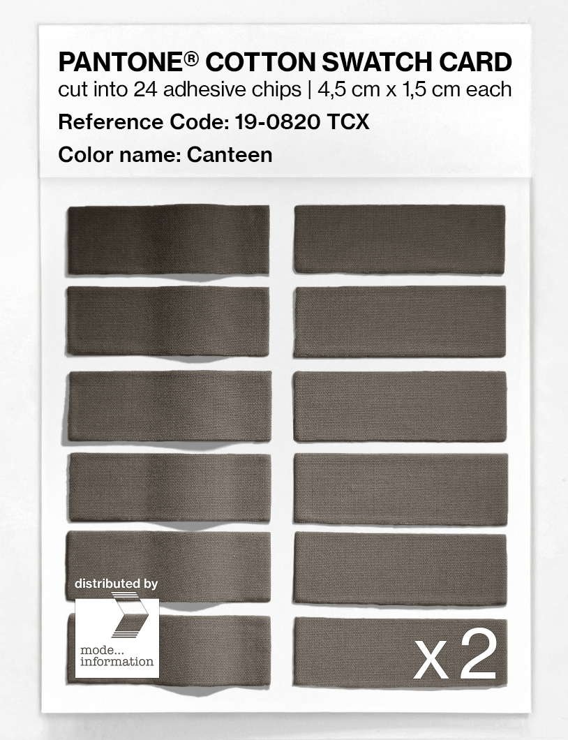 Artikelbild 6 des Artikels “PANTONE® COTTON SWATCH CARD 19-0820 TCX Canteen “
