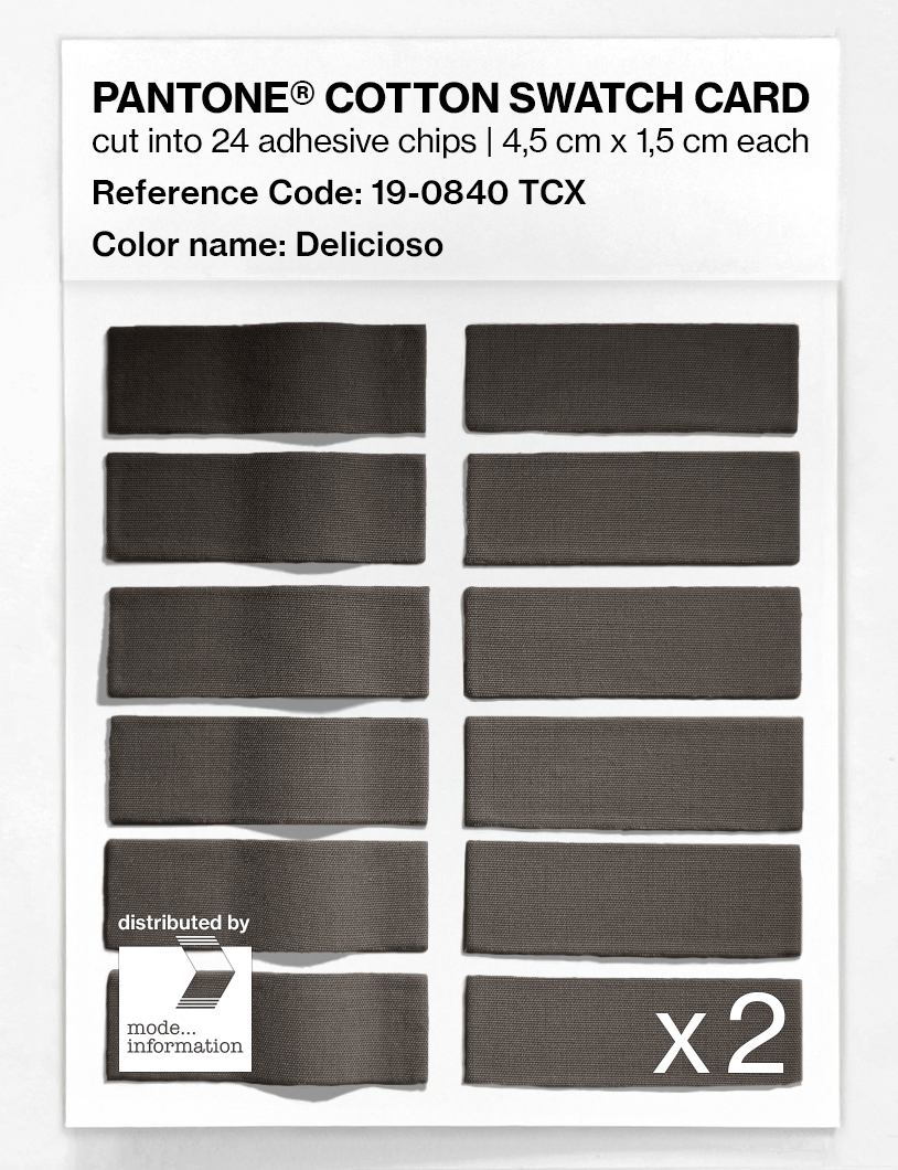 Product image 6 of the product “PANTONE® COTTON SWATCH CARD 19-0840 TCX Delicioso ”
