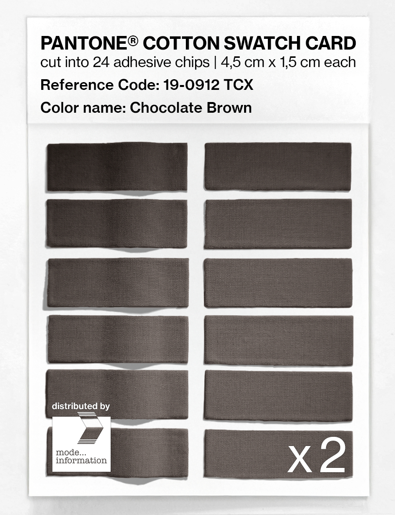 Artikelbild 6 des Artikels “PANTONE® COTTON SWATCH CARD 19-0912 TCX Chocolate Brown “