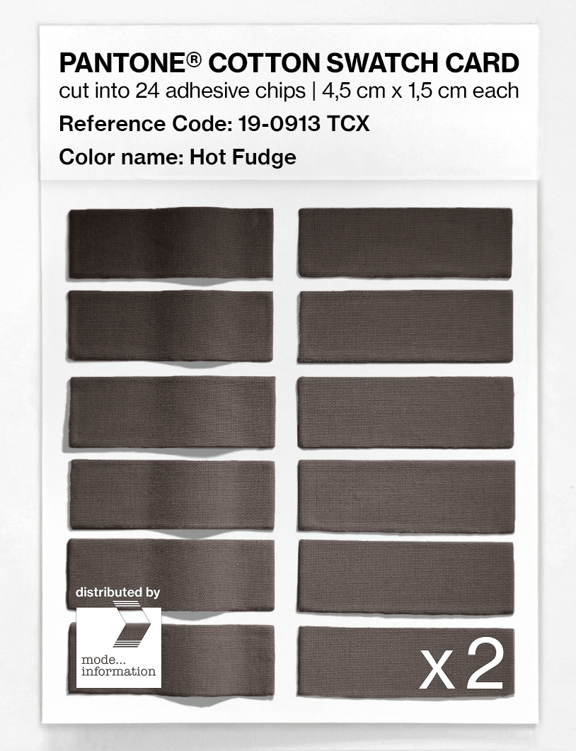 Artikelbild 6 des Artikels “PANTONE® COTTON SWATCH CARD 19-0913 TCX Hot Fudge “