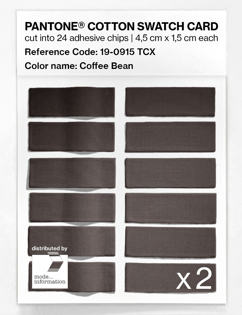 Artikelbild 6 des Artikels “PANTONE® COTTON SWATCH CARD 19-0915 TCX Coffee Bean “