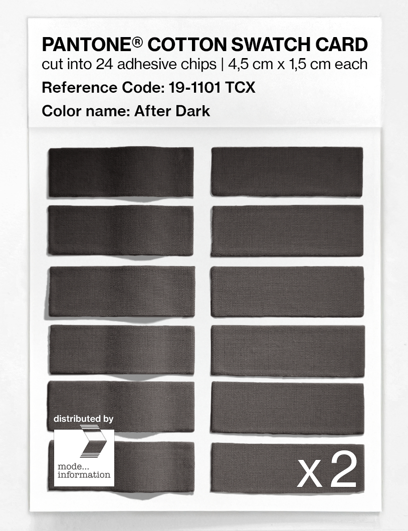 Artikelbild 6 des Artikels “PANTONE® COTTON SWATCH CARD 19-1101 TCX After Dark “