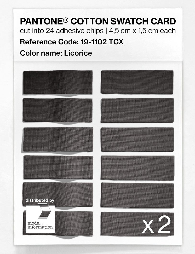 Artikelbild 6 des Artikels “PANTONE® COTTON SWATCH CARD 19-1102 TCX Licorice “