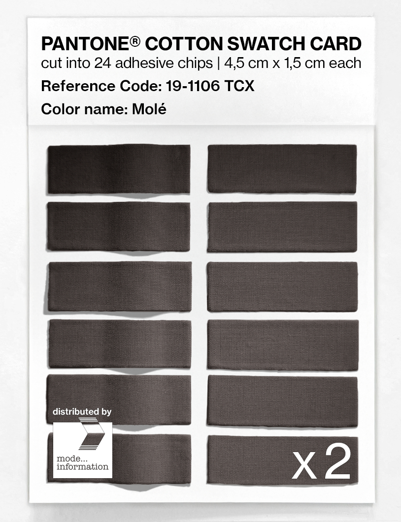 Artikelbild 6 des Artikels “PANTONE® COTTON SWATCH CARD 19-1106 TCX Molé “
