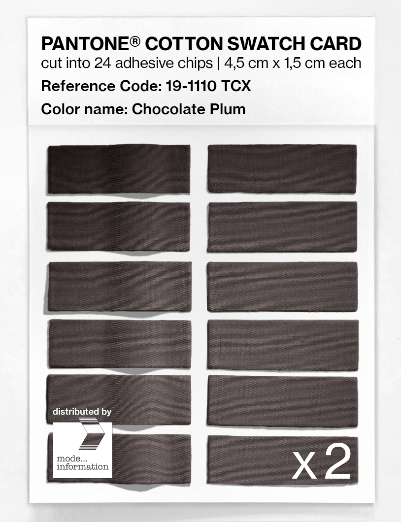 Artikelbild 6 des Artikels “PANTONE® COTTON SWATCH CARD 19-1110 TCX Chocolate Plum “