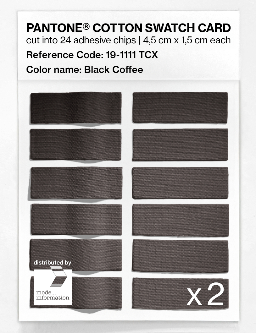 Artikelbild 6 des Artikels “PANTONE® COTTON SWATCH CARD 19-1111 TCX Black Coffee “