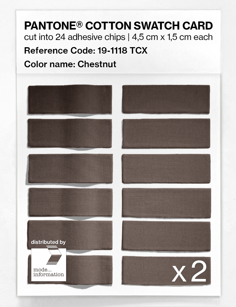 Artikelbild 6 des Artikels “PANTONE® COTTON SWATCH CARD 19-1118 TCX Chestnut “