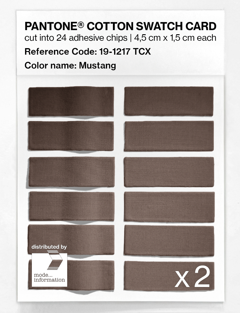 Artikelbild 6 des Artikels “PANTONE® COTTON SWATCH CARD 19-1217 TCX Mustang “