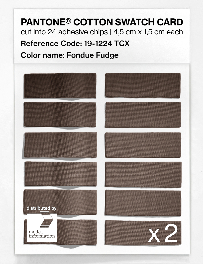 Artikelbild 6 des Artikels “PANTONE® COTTON SWATCH CARD 19-1224 TCX Fondue Fudge “