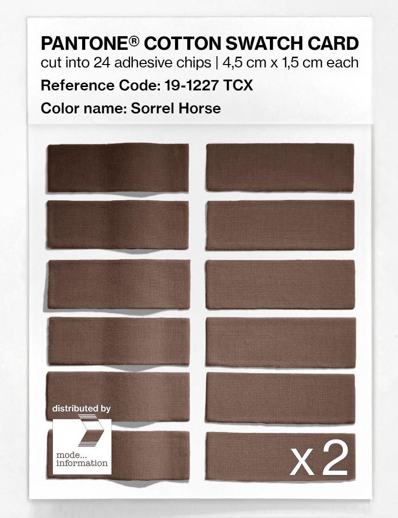 Artikelbild 6 des Artikels “PANTONE® COTTON SWATCH CARD 19-1227 TCX Sorrel Horse “