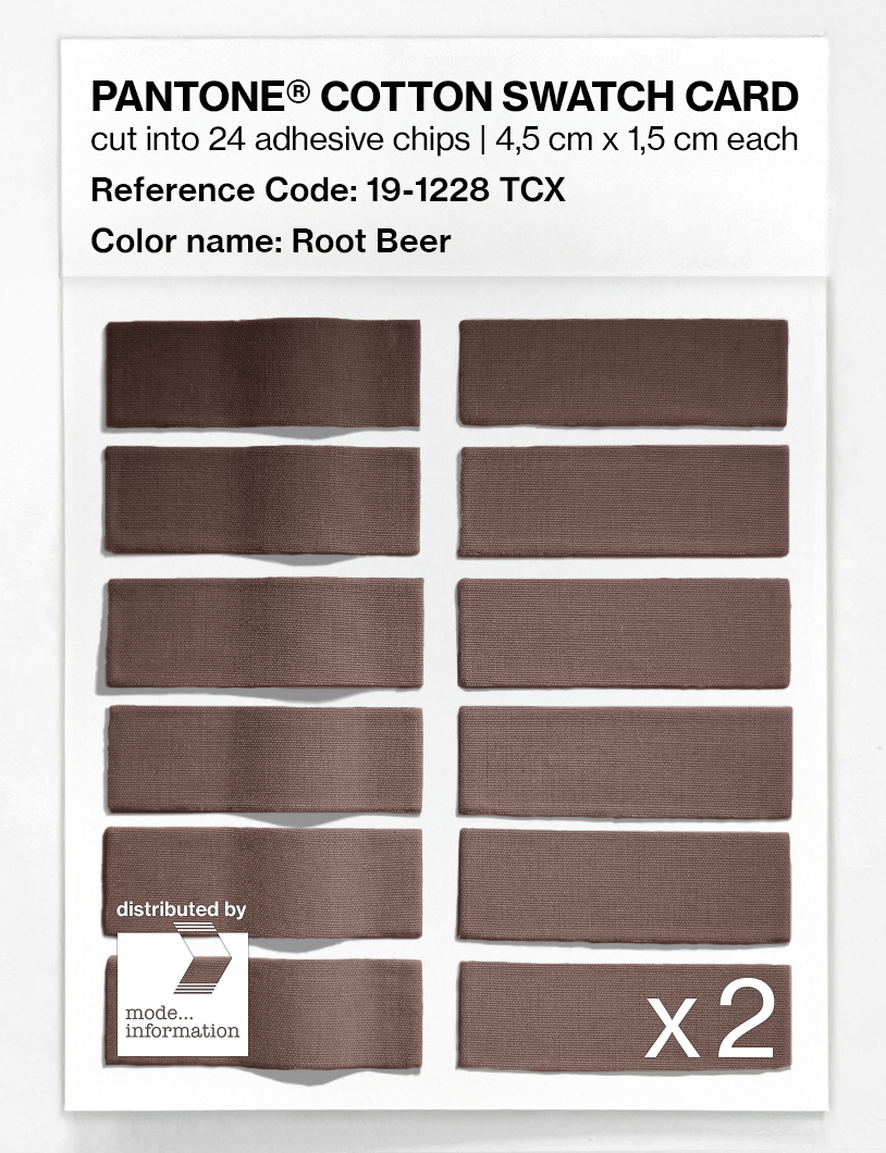Artikelbild 6 des Artikels “PANTONE® COTTON SWATCH CARD 19-1228 TCX Root Beer “