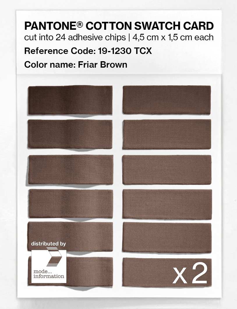 Artikelbild 6 des Artikels “PANTONE® COTTON SWATCH CARD 19-1230 TCX Friar Brown “