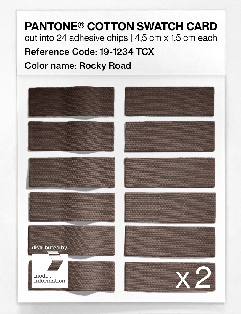 Artikelbild 6 des Artikels “PANTONE® COTTON SWATCH CARD 19-1234 TCX Rocky Road “