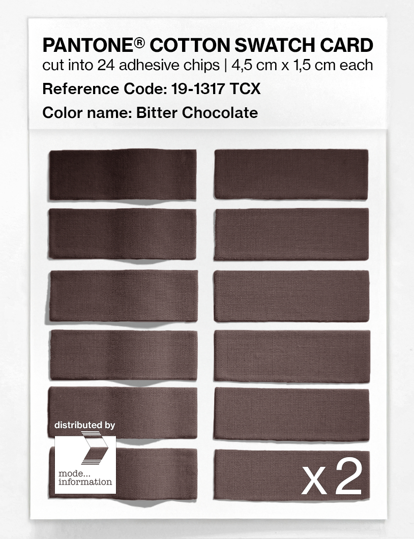Artikelbild 6 des Artikels “PANTONE® COTTON SWATCH CARD 19-1317 TCX Bitter Chocolate “