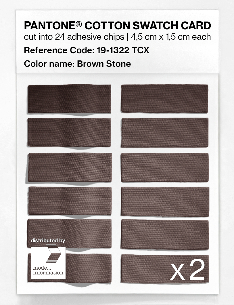 Artikelbild 6 des Artikels “PANTONE® COTTON SWATCH CARD 19-1322 TCX Brown Stone “