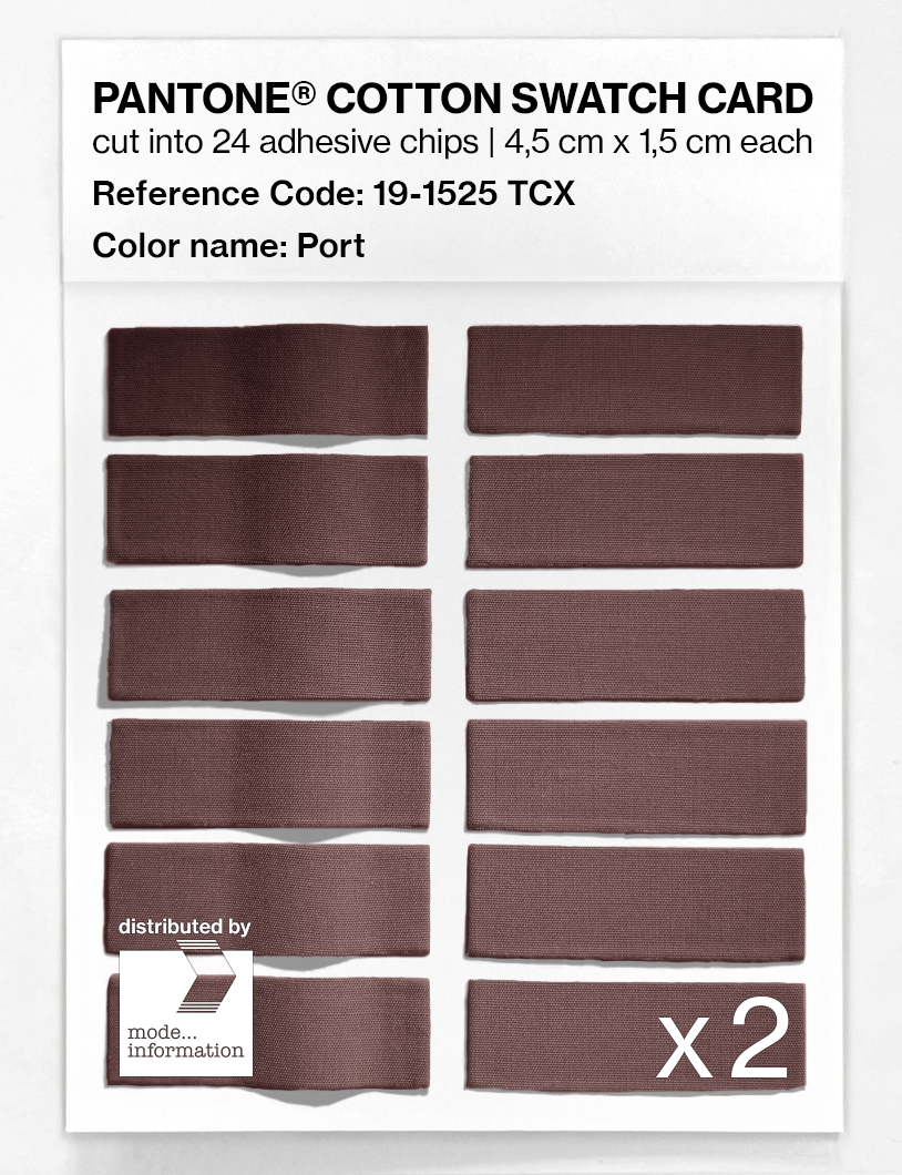 Artikelbild 6 des Artikels “PANTONE® COTTON SWATCH CARD 19-1525 TCX Port “