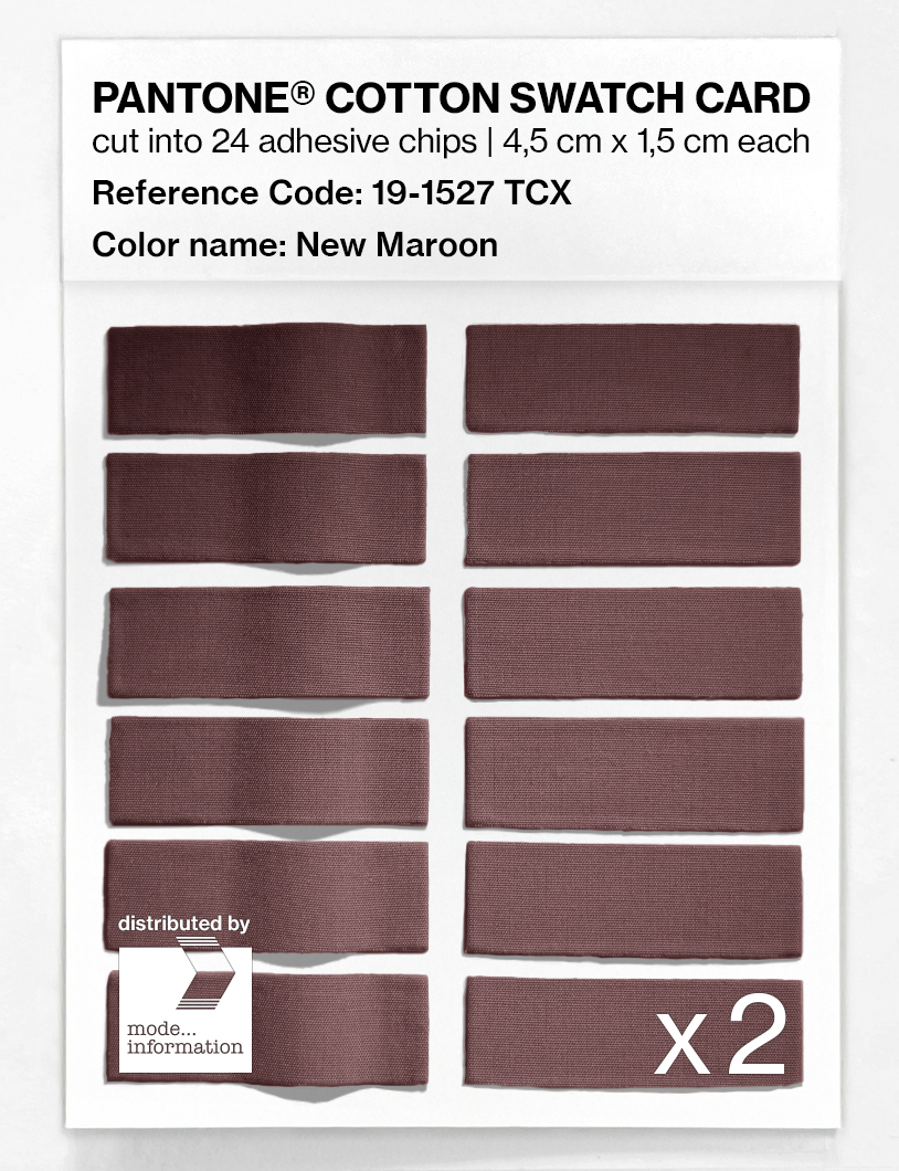 Artikelbild 6 des Artikels “PANTONE® COTTON SWATCH CARD 19-1527 TCX New Maroon “