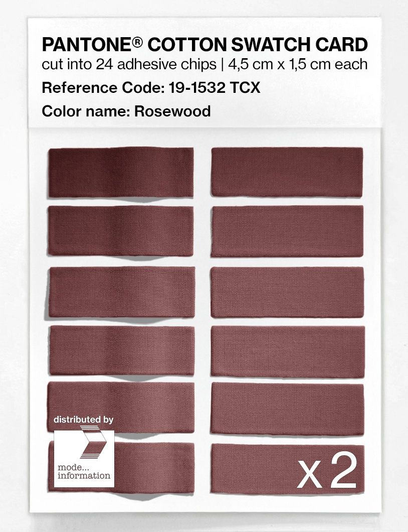 Artikelbild 6 des Artikels “PANTONE® COTTON SWATCH CARD 19-1532 TCX Rosewood “