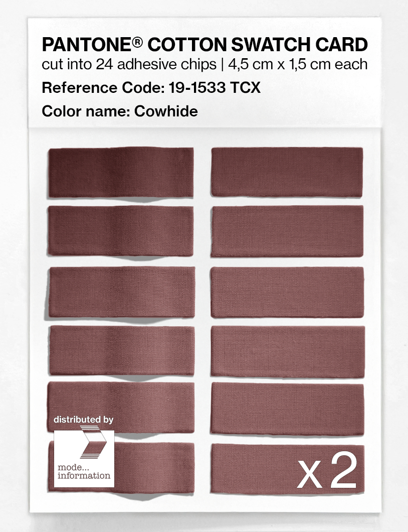 Artikelbild 6 des Artikels “PANTONE® COTTON SWATCH CARD 19-1533 TCX Cowhide “