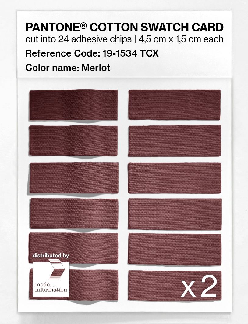 Artikelbild 6 des Artikels “PANTONE® COTTON SWATCH CARD 19-1534 TCX Merlot “