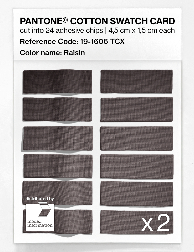 Artikelbild 6 des Artikels “PANTONE® COTTON SWATCH CARD 19-1606 TCX Raisin “