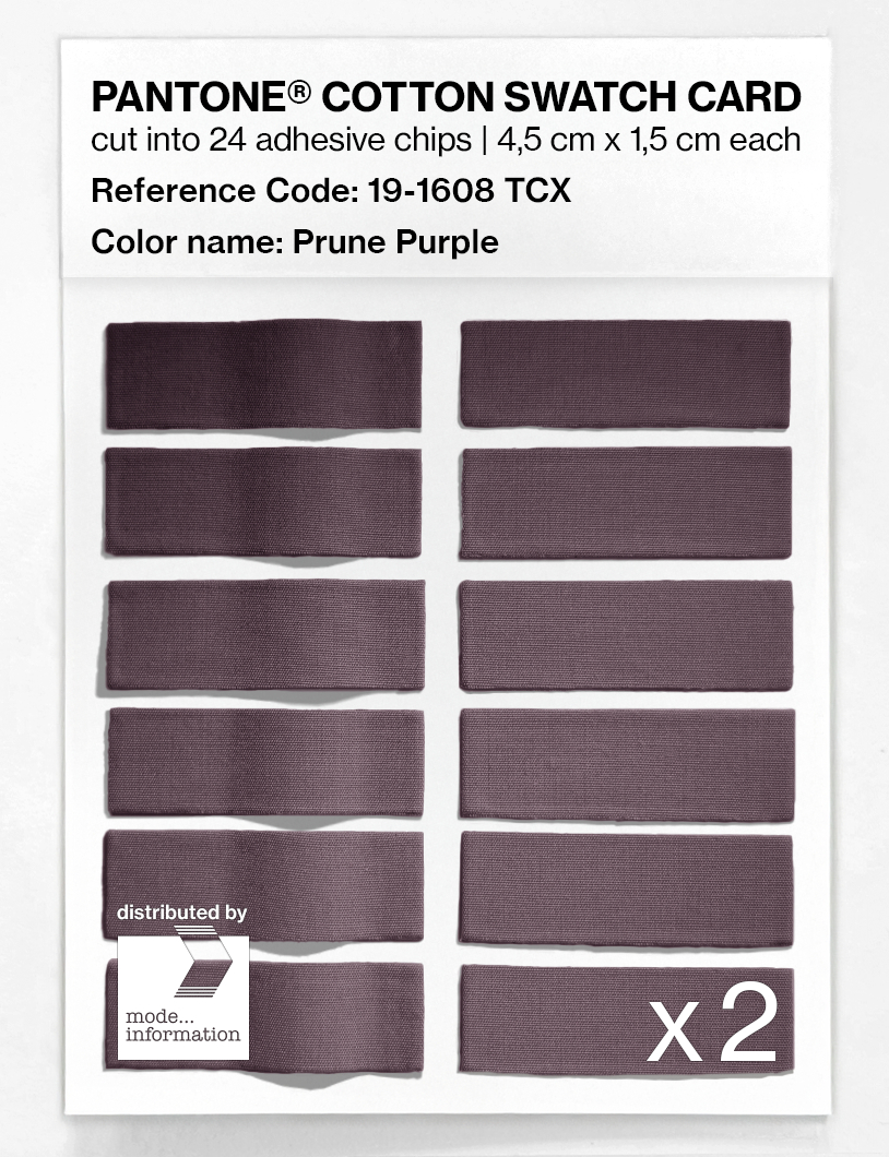 Artikelbild 6 des Artikels “PANTONE® COTTON SWATCH CARD 19-1608 TCX Prune Purple “