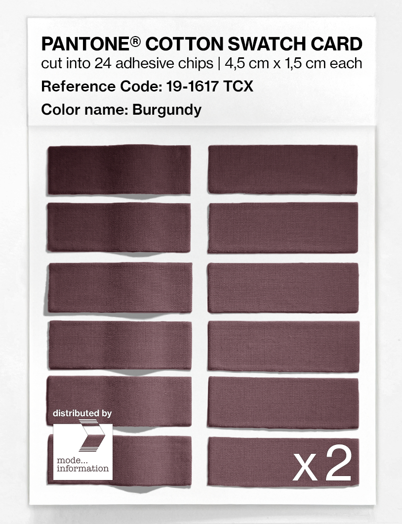 Artikelbild 6 des Artikels “PANTONE® COTTON SWATCH CARD 19-1617 TCX Burgundy “
