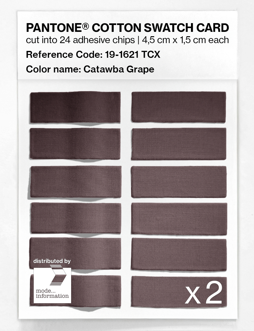Artikelbild 6 des Artikels “PANTONE® COTTON SWATCH CARD 19-1621 TCX Catawba Grape “