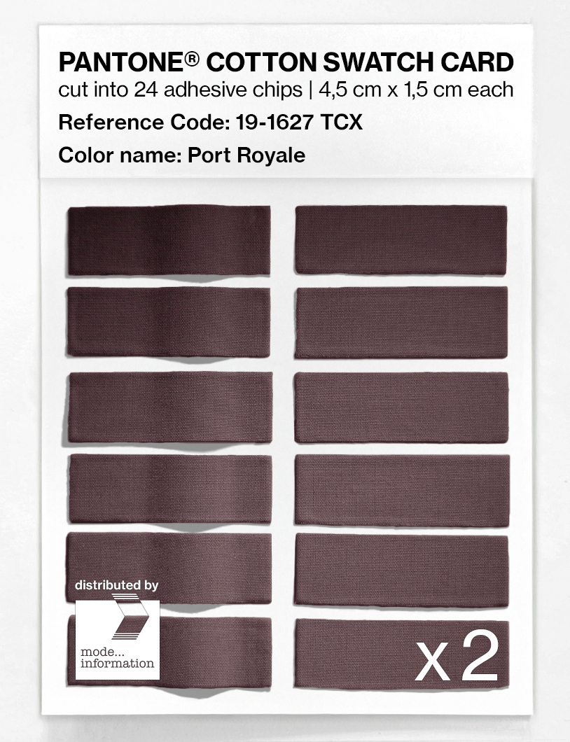 Artikelbild 6 des Artikels “PANTONE® COTTON SWATCH CARD 19-1627 TCX Port Royale “
