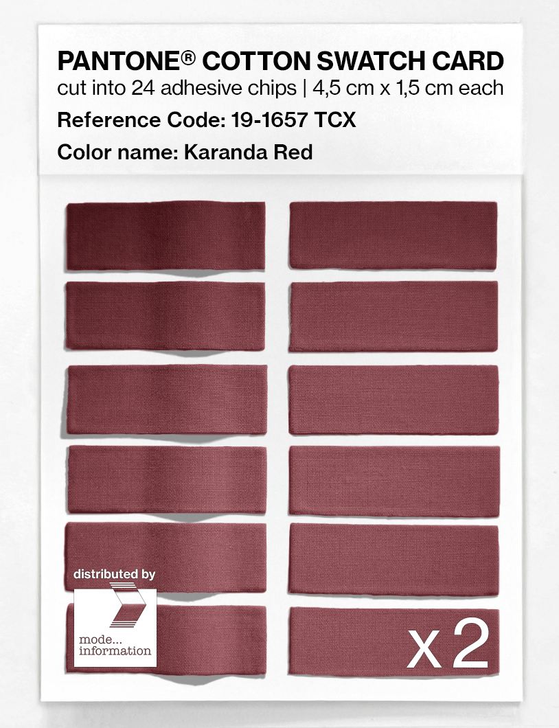 Artikelbild 6 des Artikels “PANTONE® COTTON SWATCH CARD 19-1657 TCX Karanda Red “