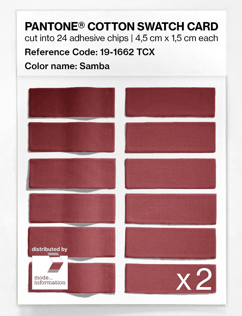 Artikelbild 6 des Artikels “PANTONE® COTTON SWATCH CARD 19-1662 TCX Samba “