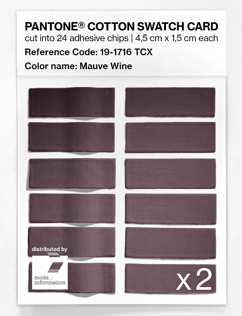 Artikelbild 6 des Artikels “PANTONE® COTTON SWATCH CARD 19-1716 TCX Mauve Wine “