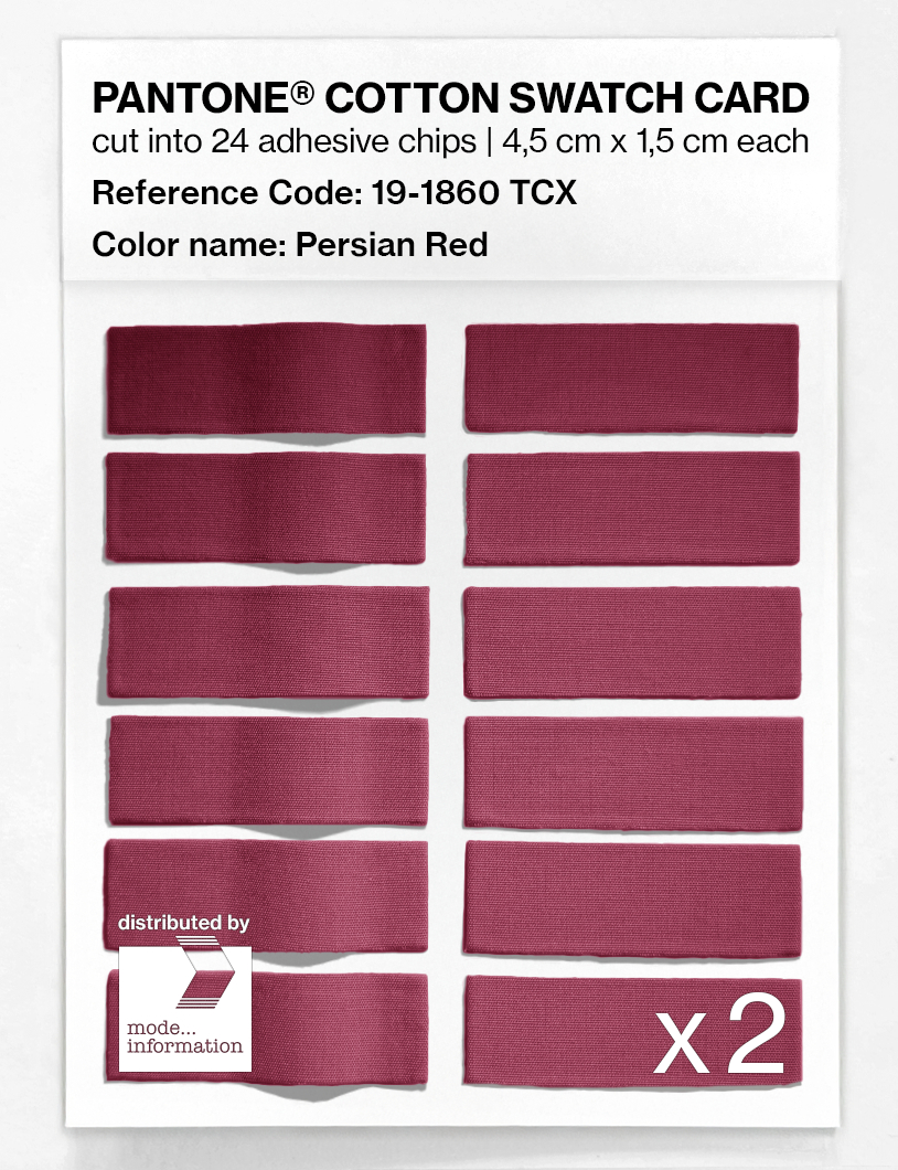 Artikelbild 6 des Artikels “PANTONE® COTTON SWATCH CARD 19-1860 TCX Persian Red “