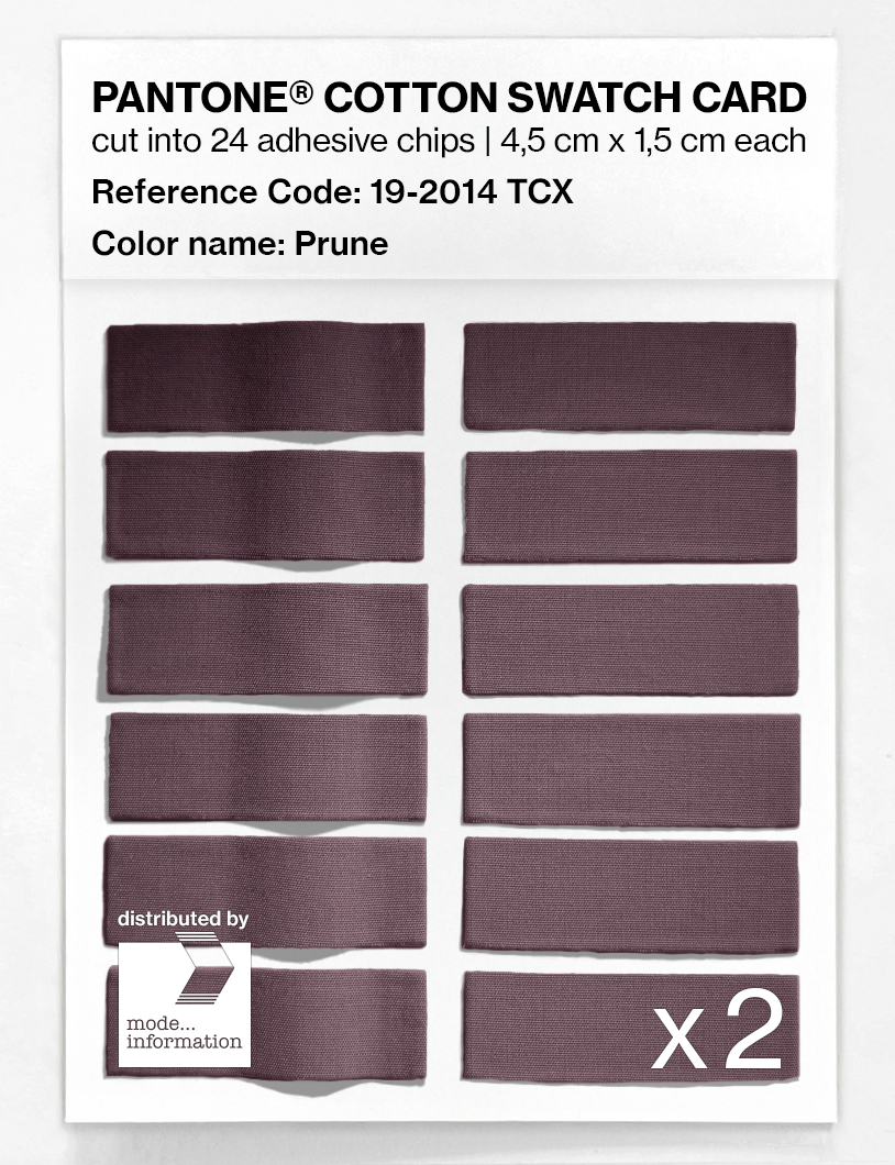 Artikelbild 6 des Artikels “PANTONE® COTTON SWATCH CARD 19-2014 TCX Prune “