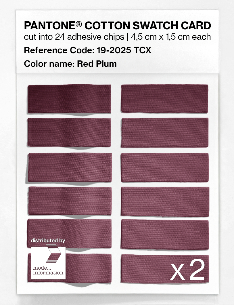 Artikelbild 6 des Artikels “PANTONE® COTTON SWATCH CARD 19-2025 TCX Red Plum “