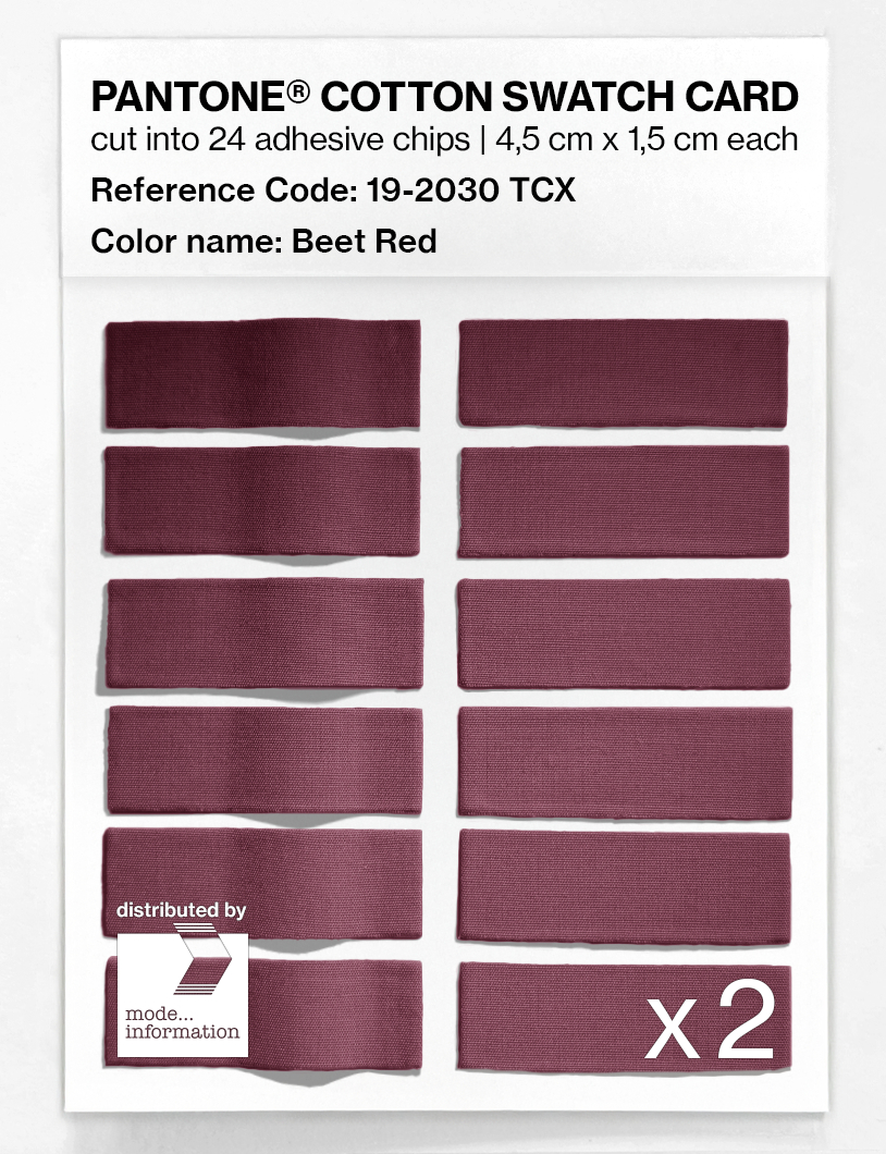 Artikelbild 6 des Artikels “PANTONE® COTTON SWATCH CARD 19-2030 TCX Beet Red “