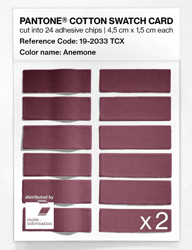 Artikelbild 6 des Artikels “PANTONE® COTTON SWATCH CARD 19-2033 TCX Anemone “
