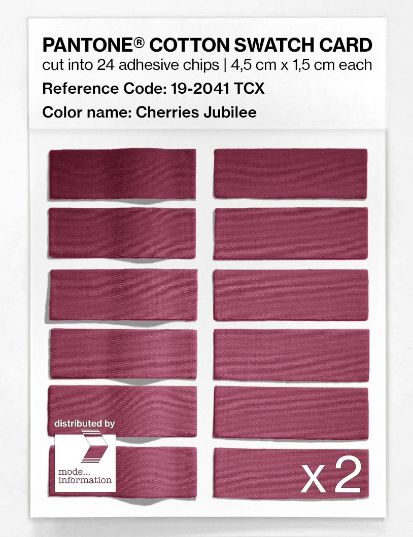 Artikelbild 6 des Artikels “PANTONE® COTTON SWATCH CARD 19-2041 TCX Cherries Jubilee “