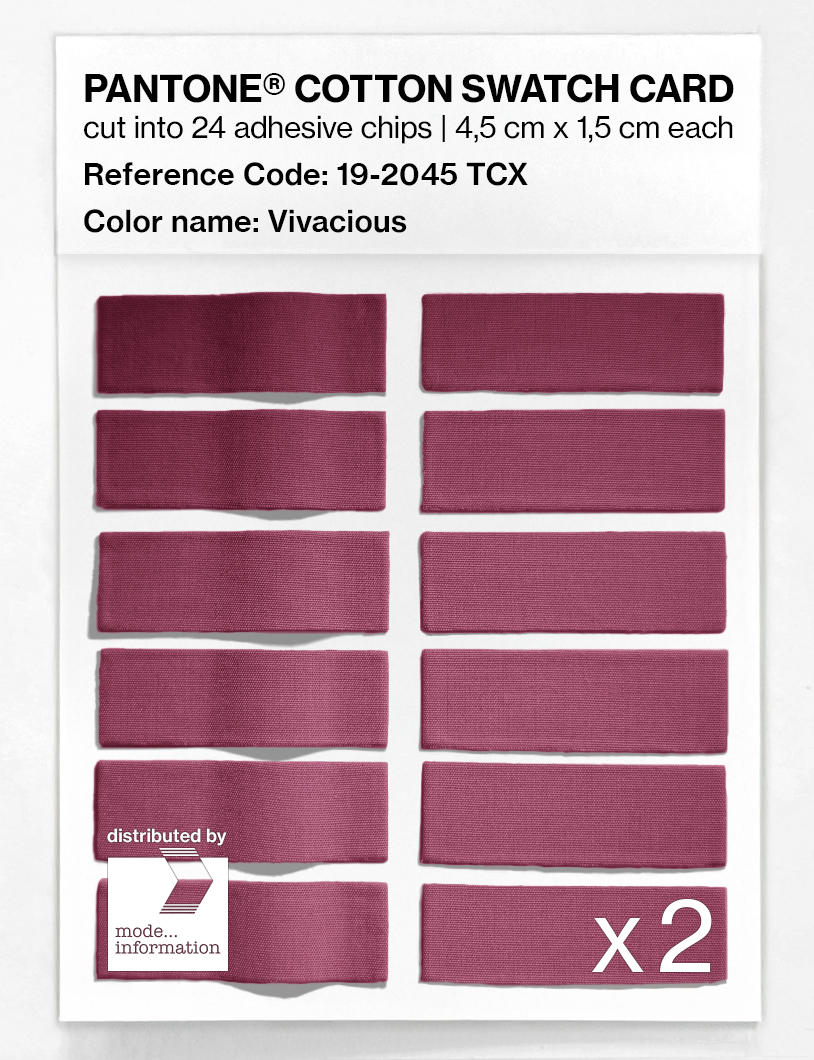 Artikelbild 6 des Artikels “PANTONE® COTTON SWATCH CARD 19-2045 TCX Vivacious “