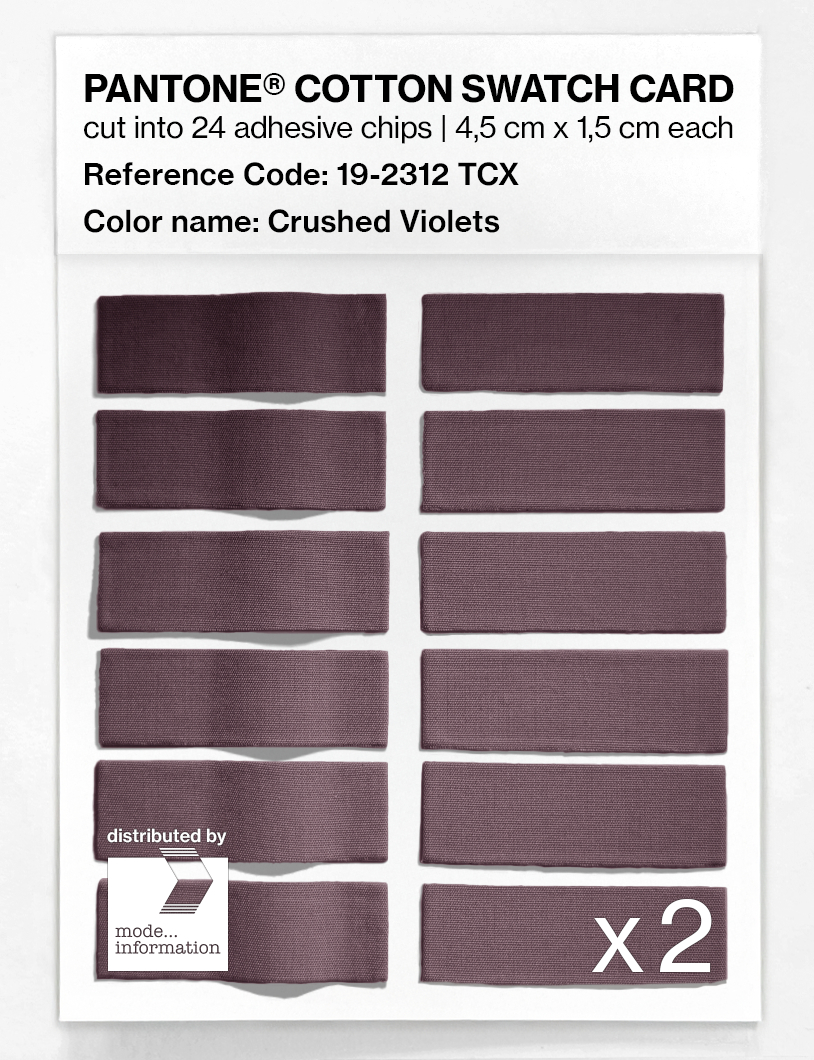 Artikelbild 6 des Artikels “PANTONE® COTTON SWATCH CARD 19-2312 TCX Crushed Violets “
