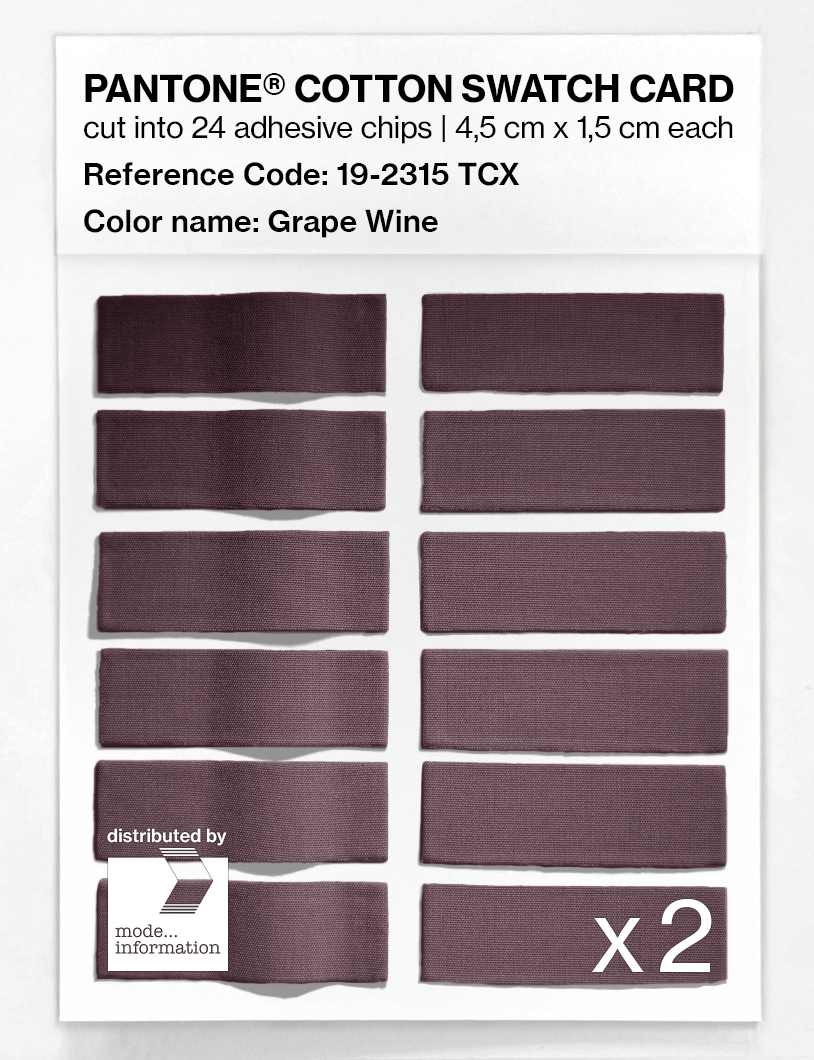 Artikelbild 6 des Artikels “PANTONE® COTTON SWATCH CARD 19-2315 TCX Grape Wine “