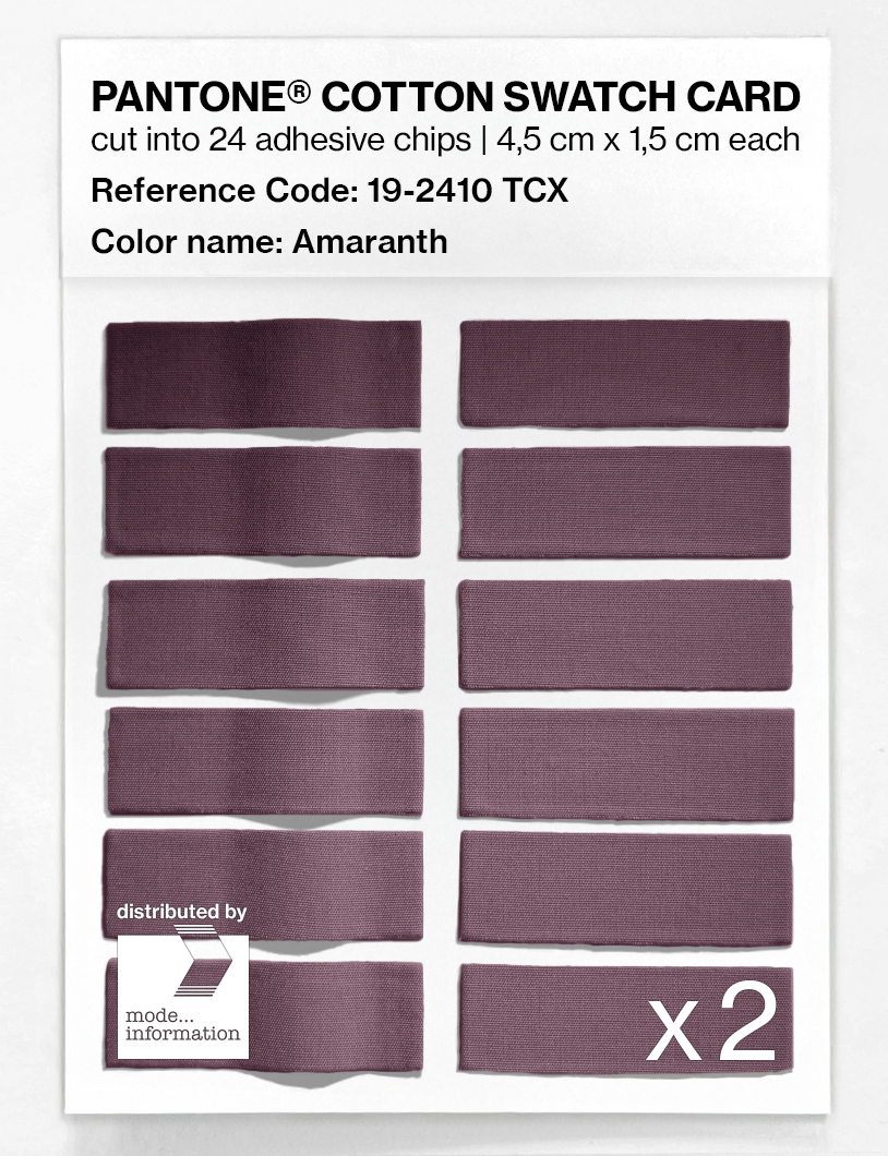 Artikelbild 6 des Artikels “PANTONE® COTTON SWATCH CARD 19-2410 TCX Amaranth “