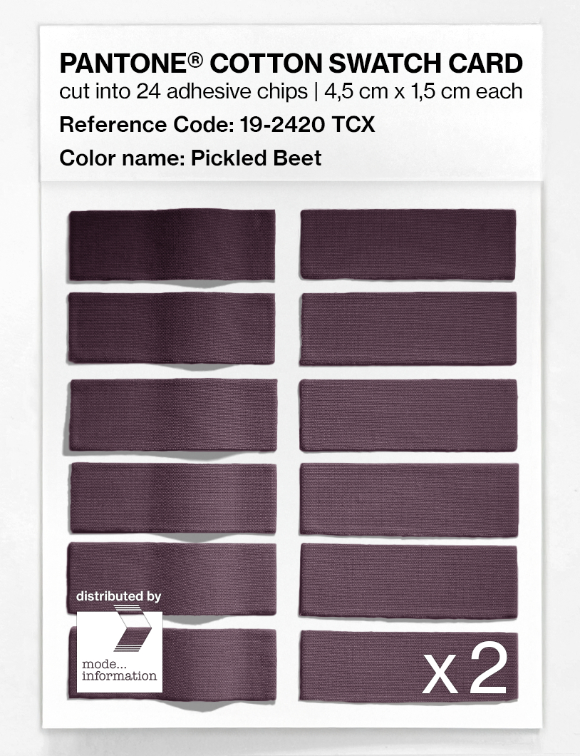 Artikelbild 6 des Artikels “PANTONE® COTTON SWATCH CARD 19-2420 TCX Pickled Beet “