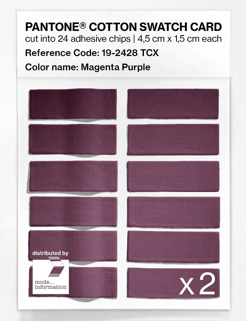 Artikelbild 6 des Artikels “PANTONE® COTTON SWATCH CARD 19-2428 TCX Magenta Purple “