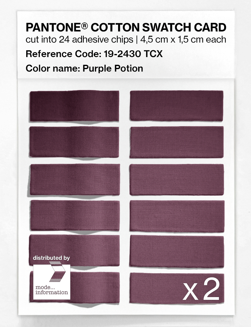Artikelbild 6 des Artikels “PANTONE® COTTON SWATCH CARD 19-2430 TCX Purple Potion “