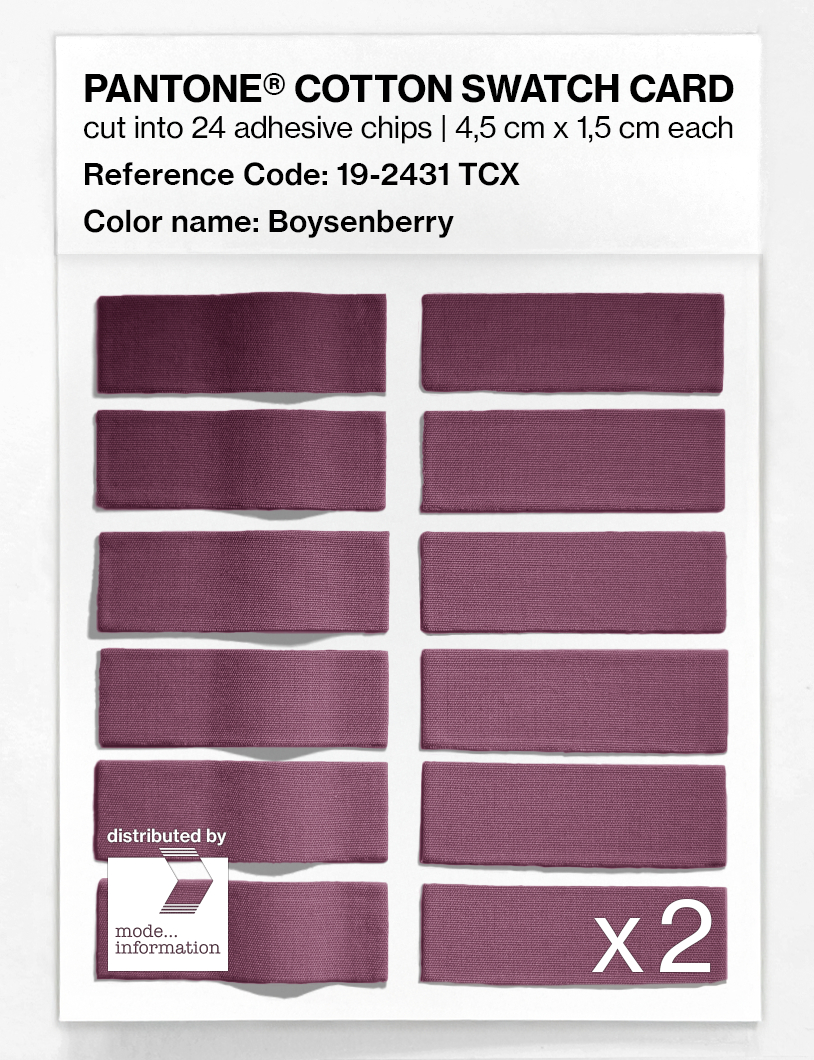 Artikelbild 6 des Artikels “PANTONE® COTTON SWATCH CARD 19-2431 TCX Boysenberry “