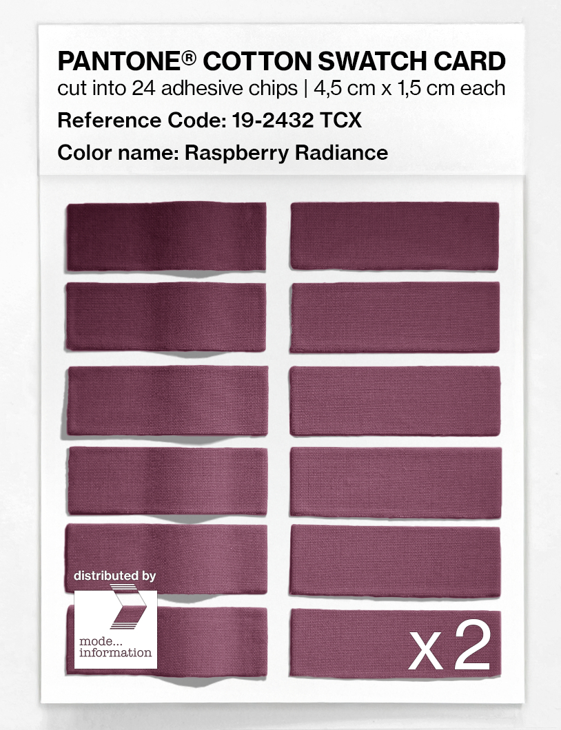 Artikelbild 6 des Artikels “PANTONE® COTTON SWATCH CARD 19-2432 TCX Raspberry Radiance “