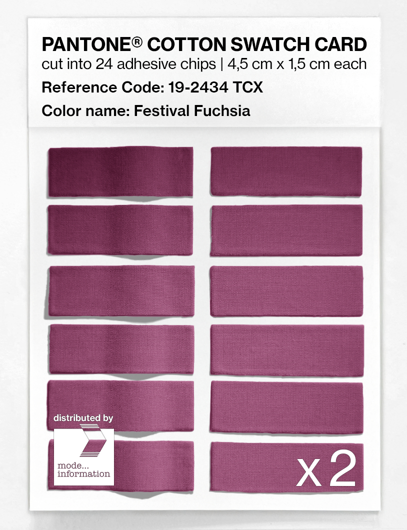 Artikelbild 6 des Artikels “PANTONE® COTTON SWATCH CARD 19-2434 TCX Festival Fuchsia “